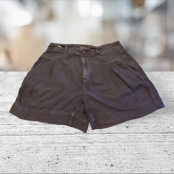 American eagle linen blend navy shorts size 10 - Picture 3 of 14